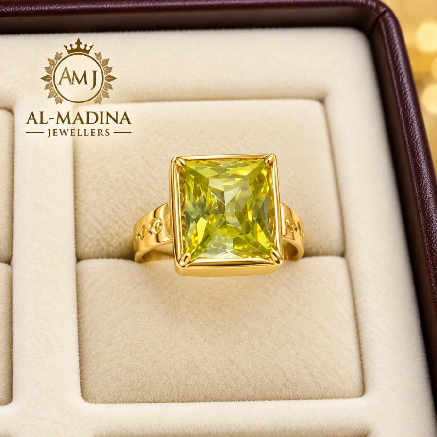 Zaryab Citrine Gold Ring