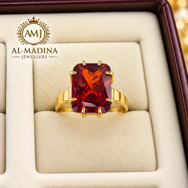 Aatish Ruby Royale Gold Ring