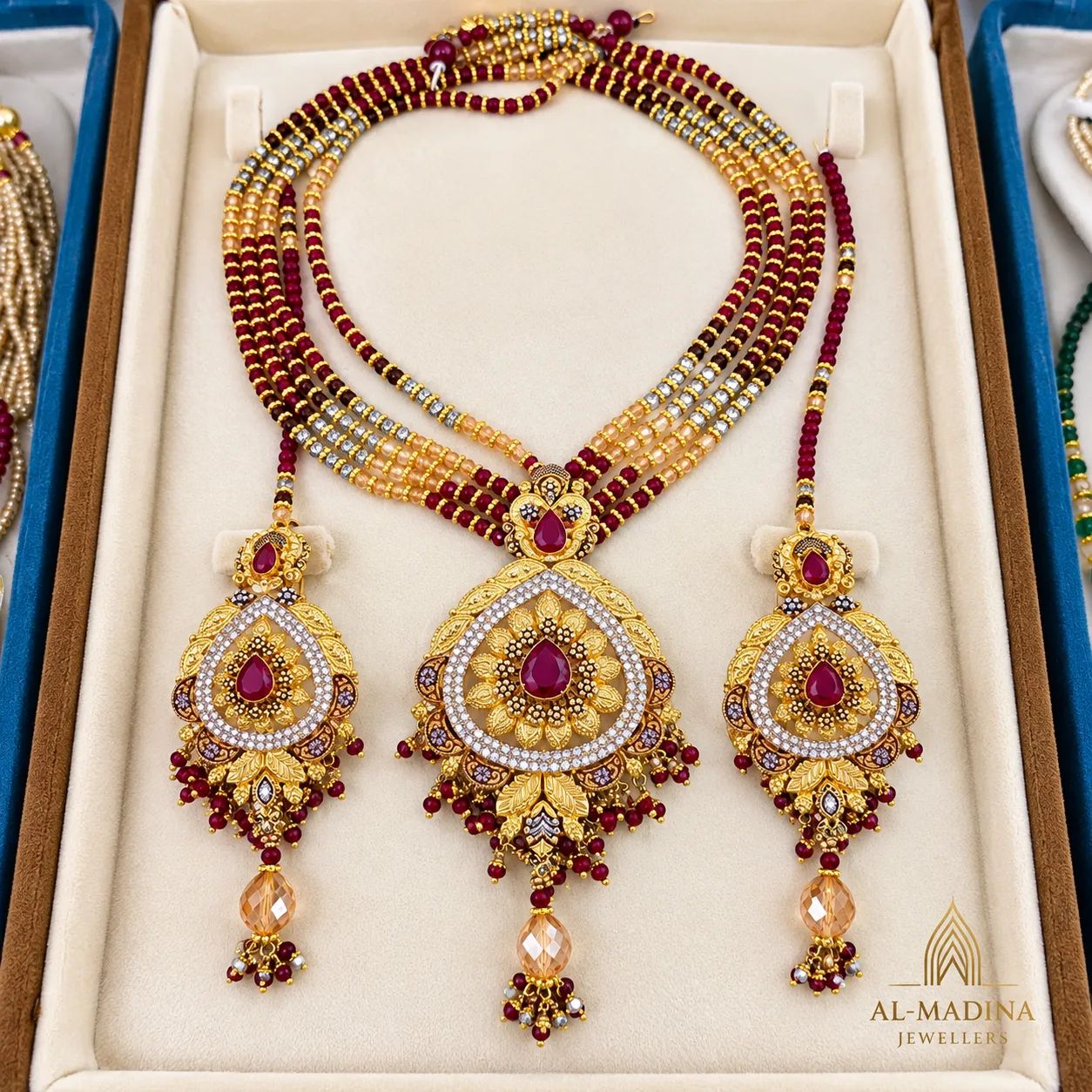 Royal Maroon Ruby Short Set
