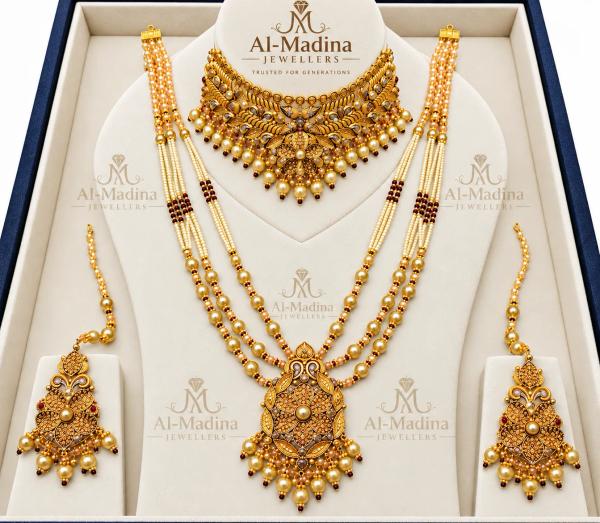 Royal Heritage Pearl Bridal Gold Set